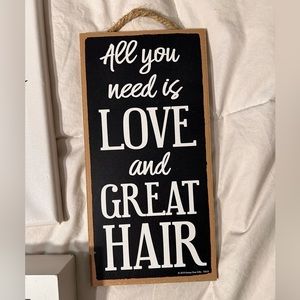 Set of 4 Hair Stylist “sayings” assorted signs Lot/Bundle